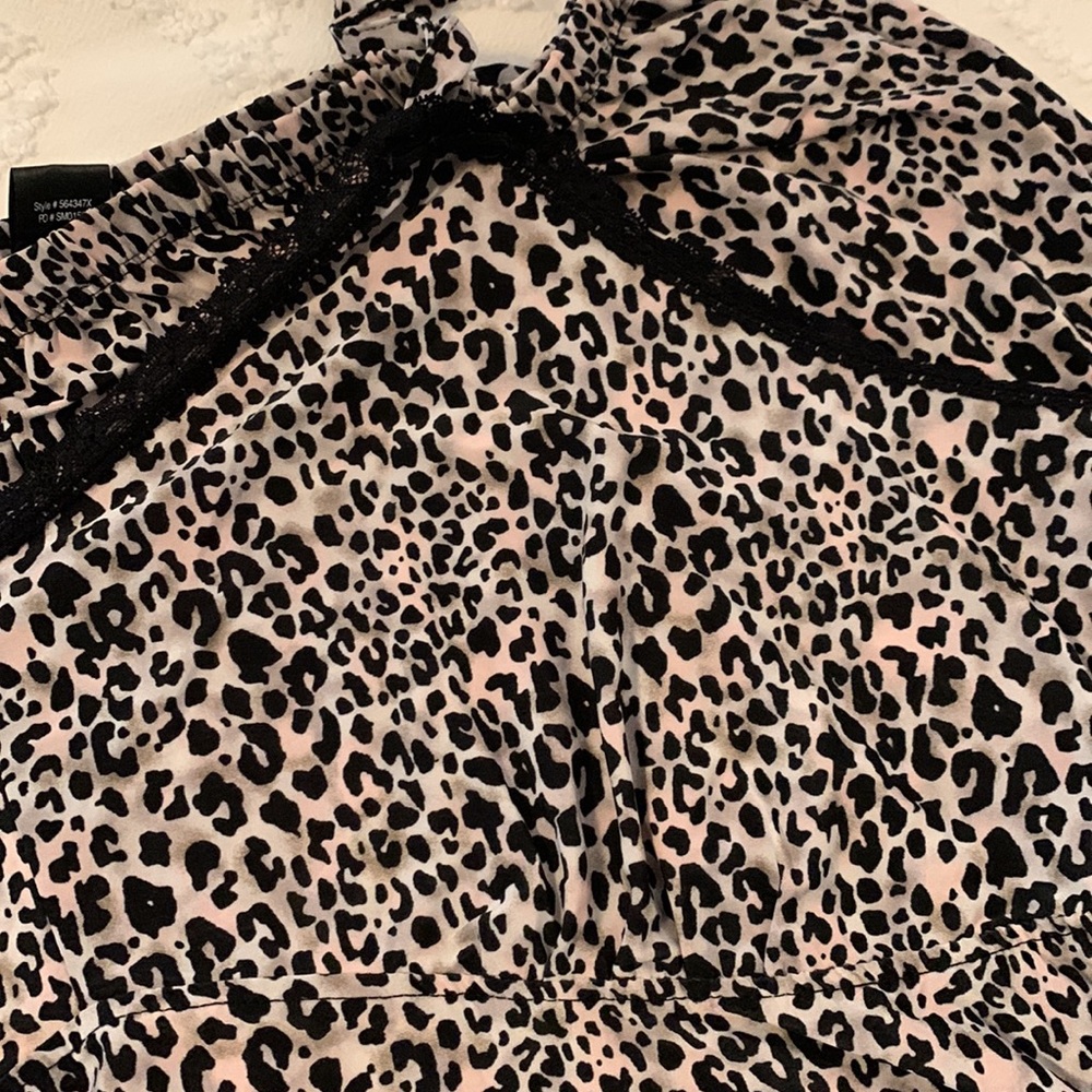 RENE ROFE LEOPARD PRINT CAMI AND SHORTS PAJAMA SET NWOT - Picture 10 of 10